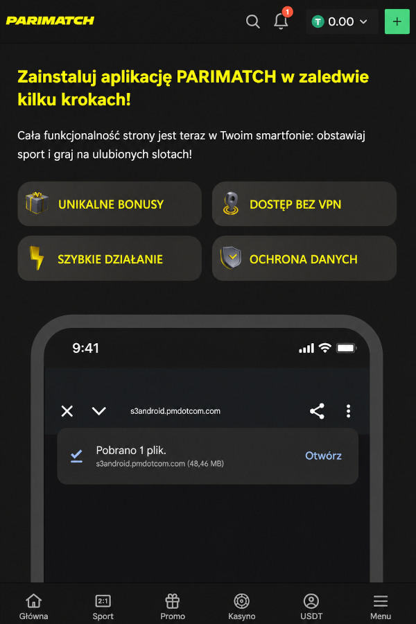 Instrukcija według ustanowke aplikacji Parimatch na Android Instrukcija według ustanowke aplikacji Parimatch na Android
