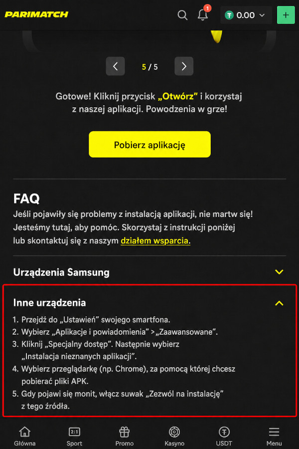 Instrukcija według dobawleniju Parimatch na ekran iPhone Instrukcija według dobawleniju Parimatch na ekran iPhone