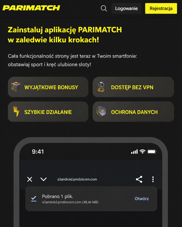 Parimatch app for Android
