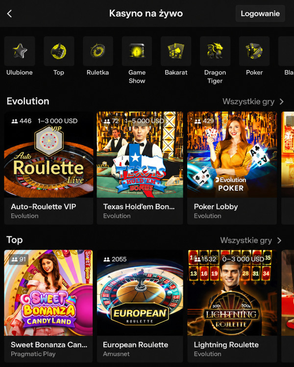 Parimatch live-casino