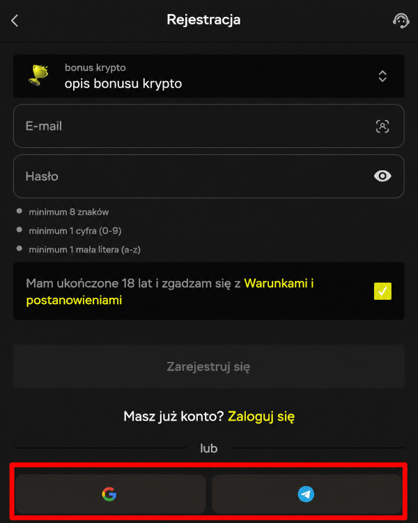 Socialnye sieci dla rejestracji
